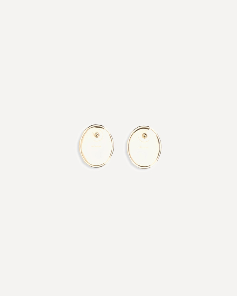 self-portrait Hammered gold Earrings outlook
