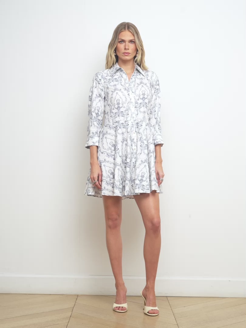 Meadow Poplin Shirt Dress - 6