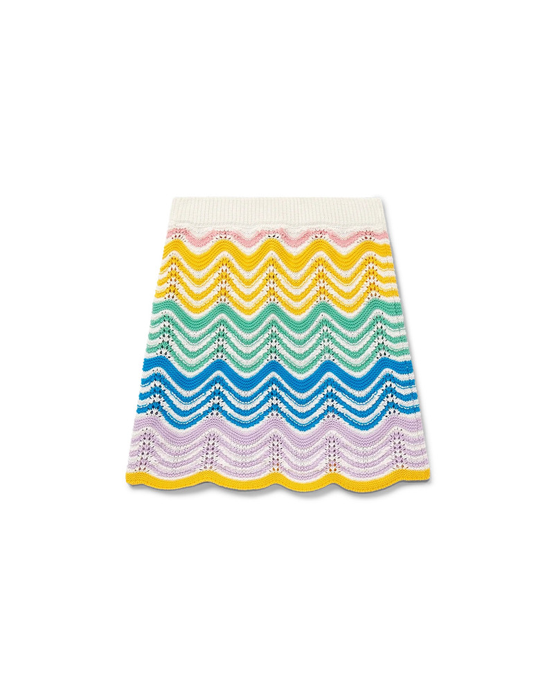 Gradient Wave Crochet Skirt 1