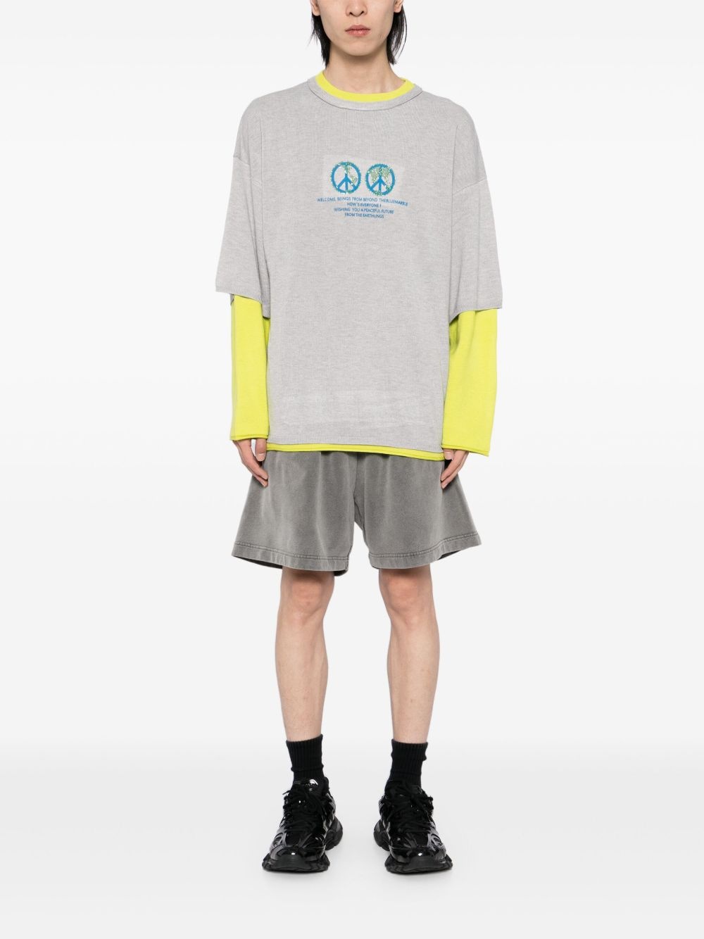 double layer sweater - 2