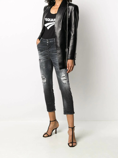 DSQUARED2 ripped detailing cropped jeans outlook