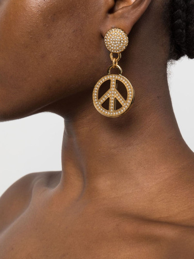 Moschino crystal-embellished earrings outlook