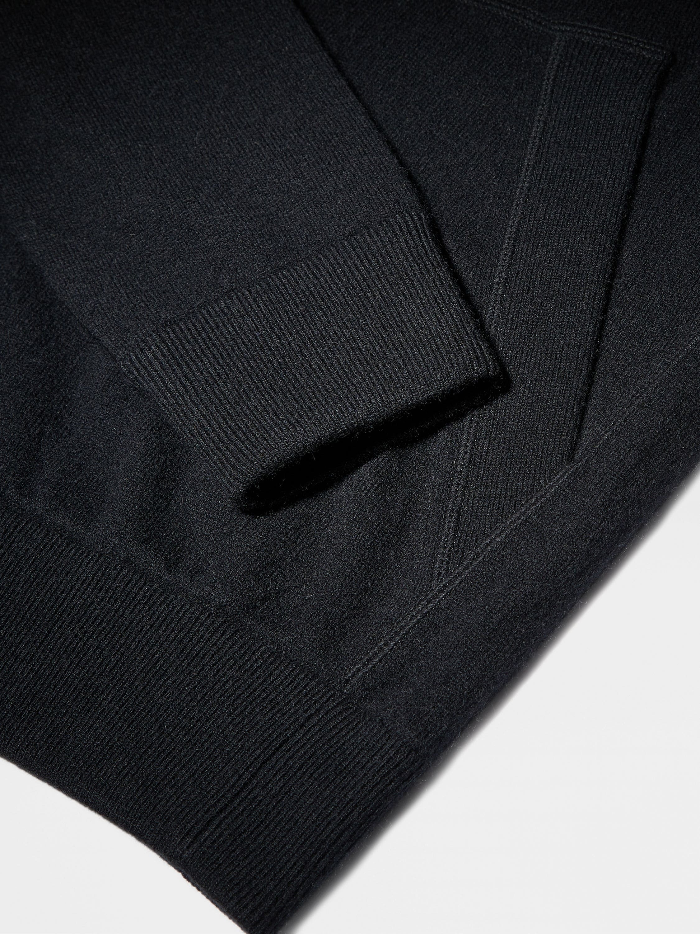 BLACK OASI CASHMERE HOODIE - 4