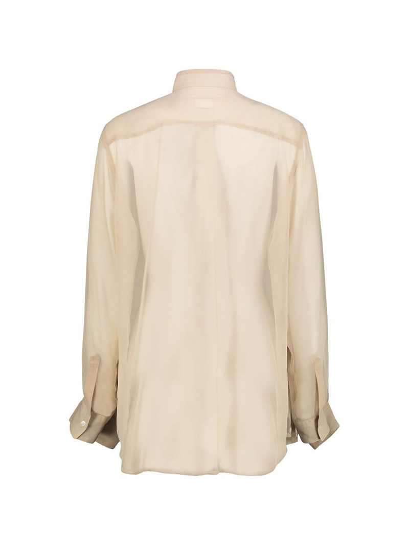 Comme Des Garçons sheer panelled shirt outlook