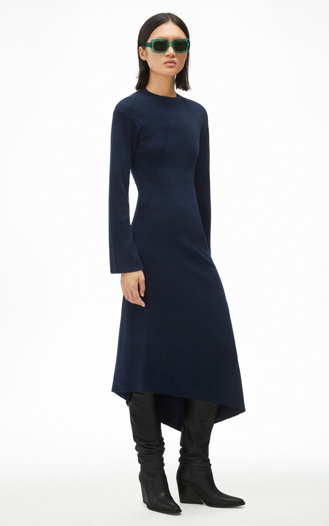 Asymmetric midi dress - 3