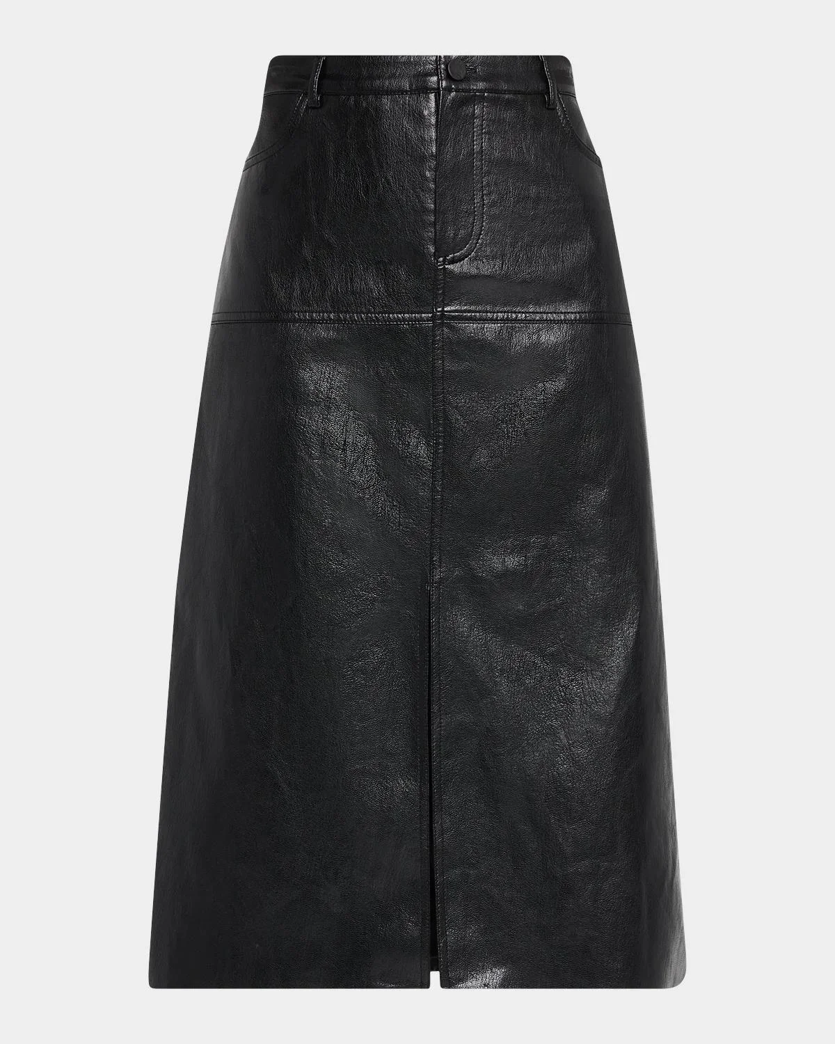 Leslie Faux-Leather Pencil Skirt - 1