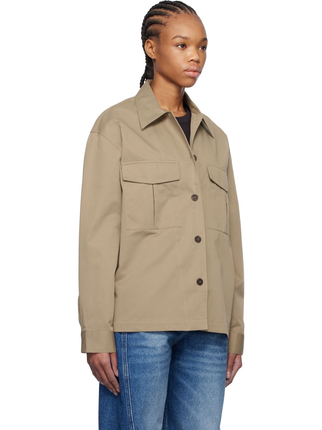 Tan Military Overshirt - 2