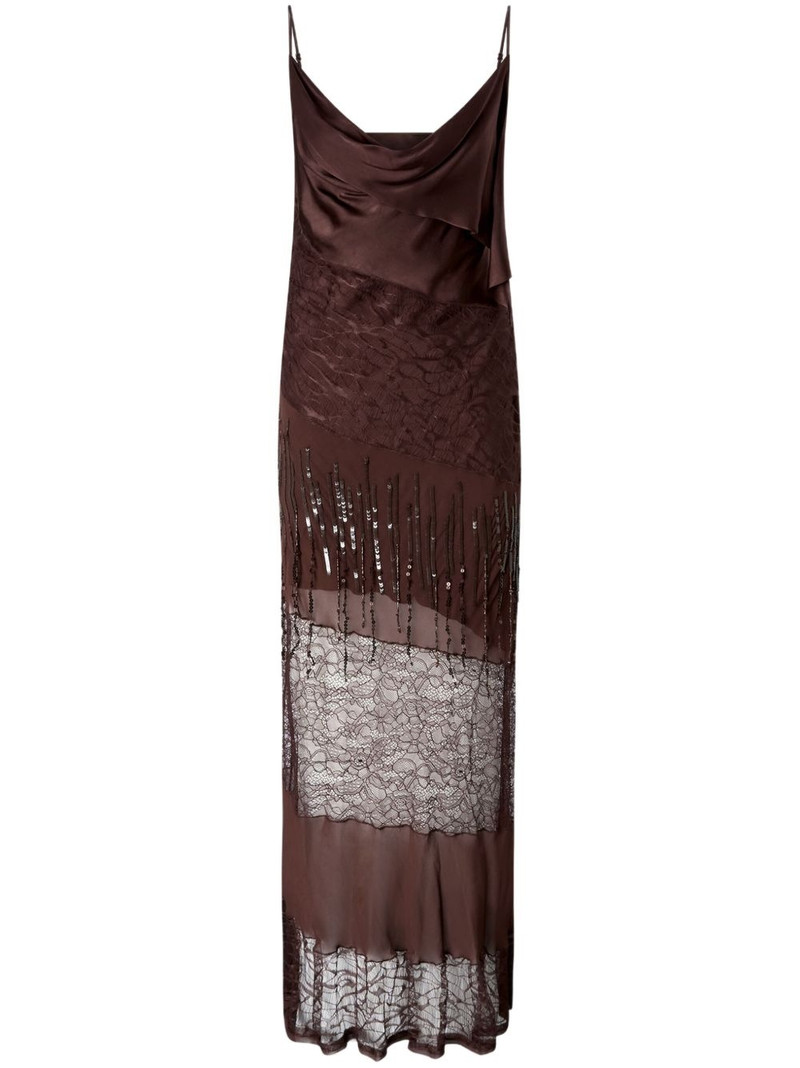panelled maxi dress 1