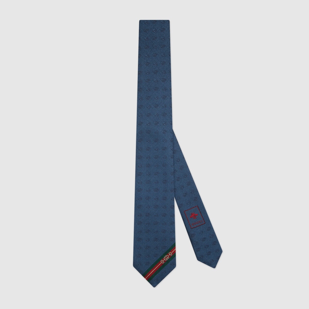 Double G and Horsebit jacquard silk tie - 1