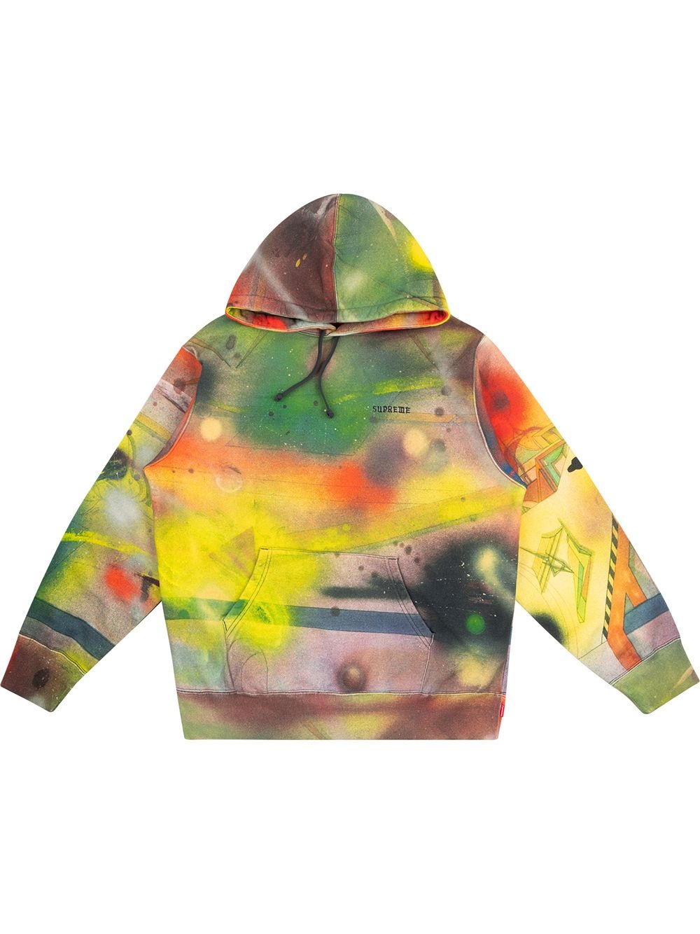 Rammellzee print hoodie - 1