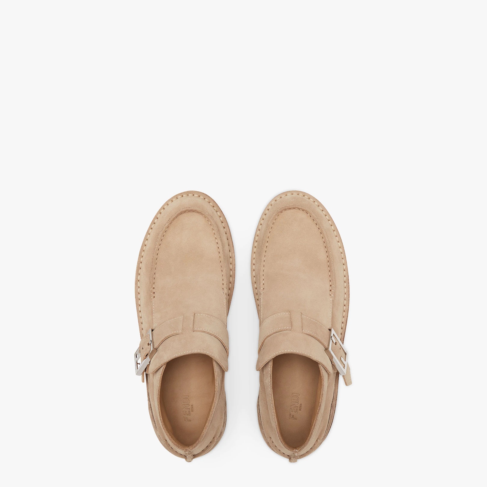 Beige suede desert boots - 4