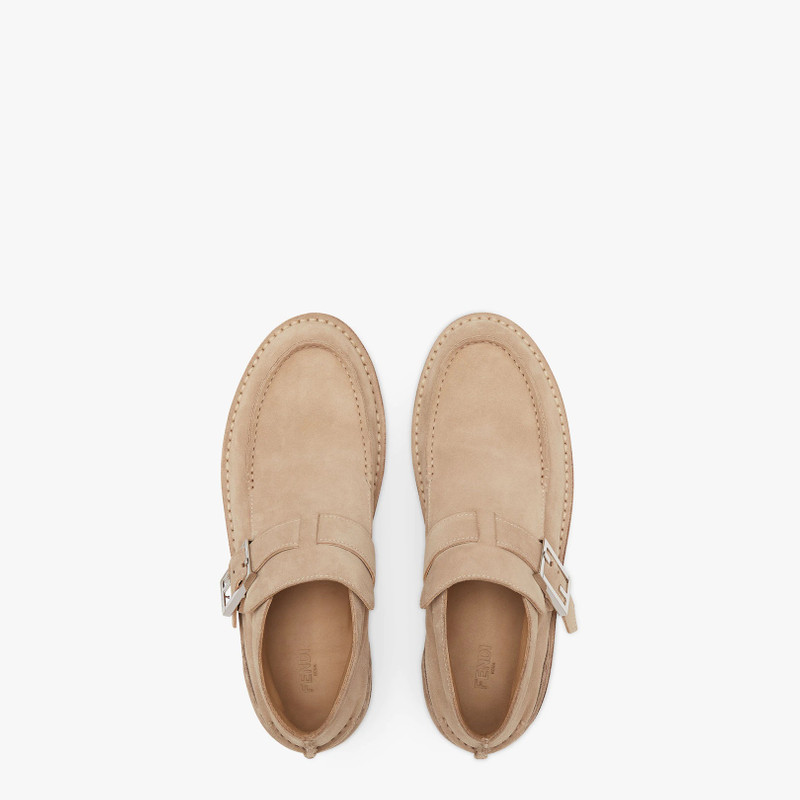 Beige suede desert boots 4