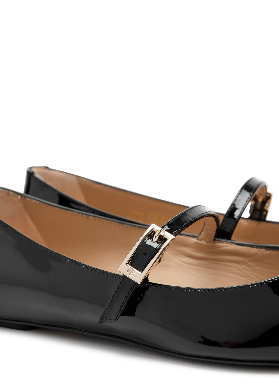 Stuart Weitzman Felicity Patent Leather Mary Jane Flats - 4