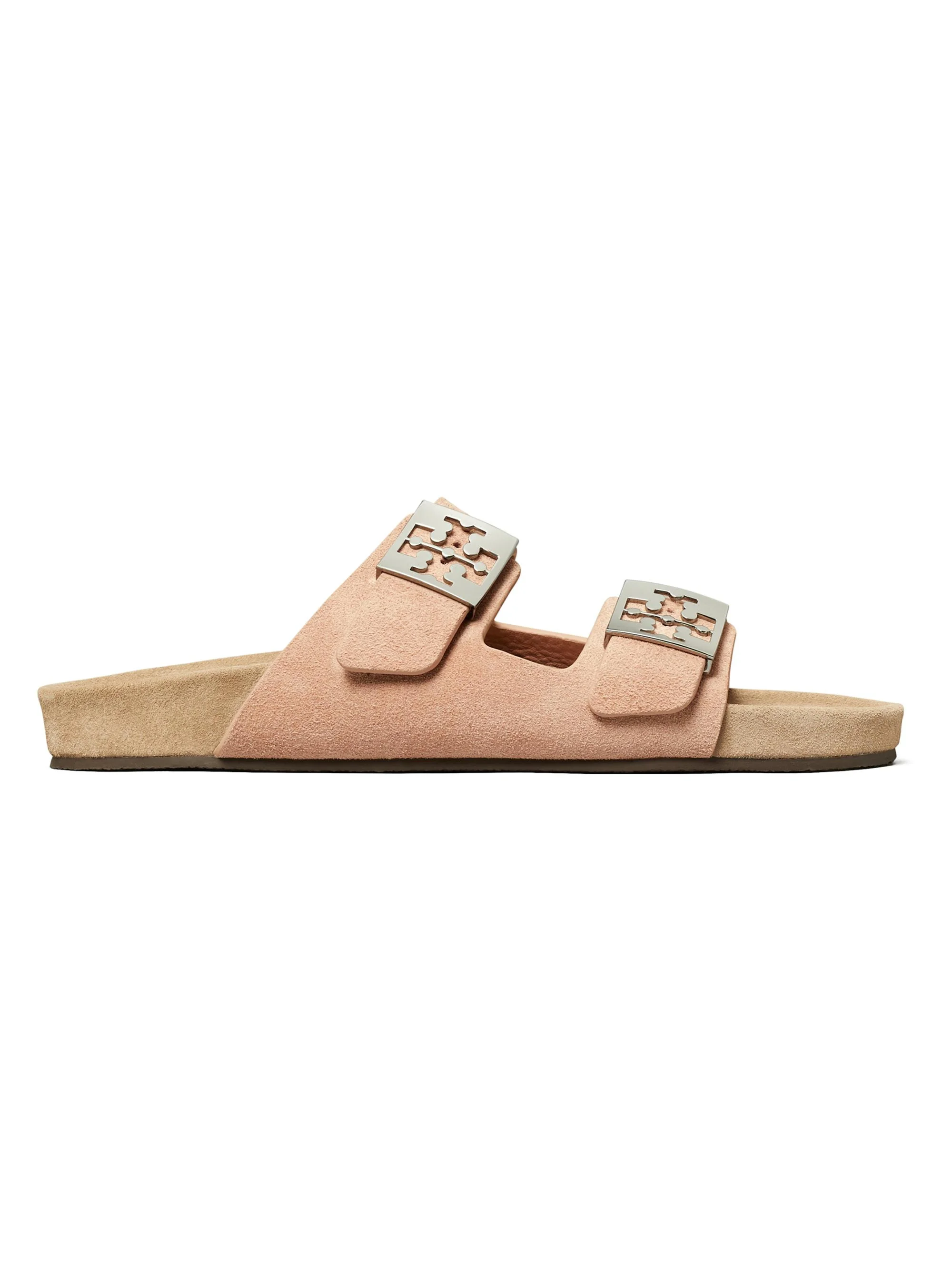 Women's Mellow Logo-Detail Suede Sandals - Malva Avola - 1