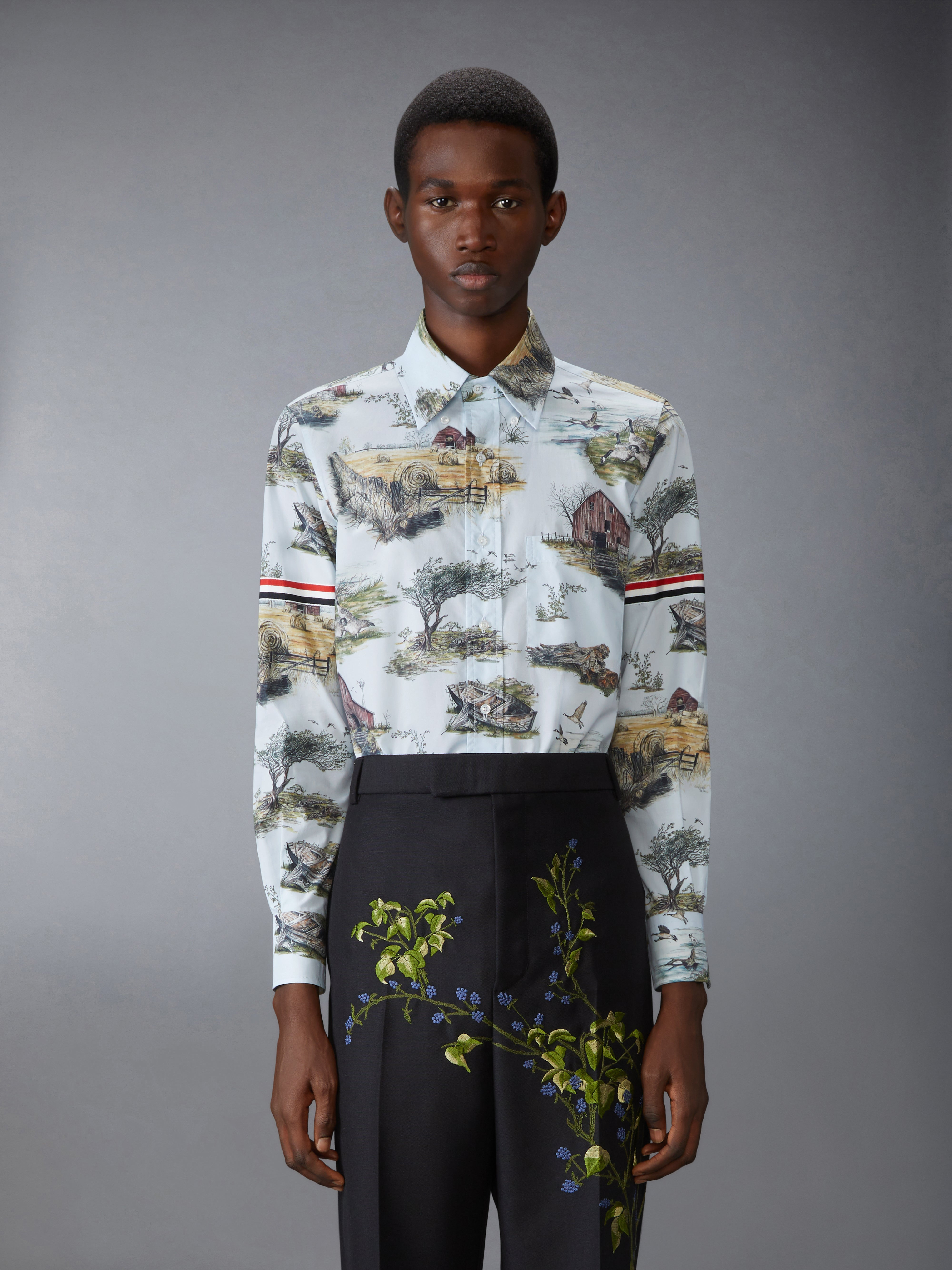 SCENIC TOILE COTTON POPLIN SHIRT - 2