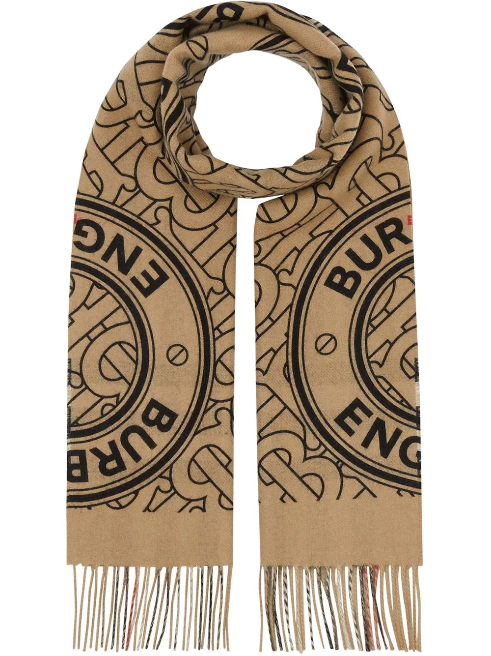 reversible monogram cashmere scarf - 1