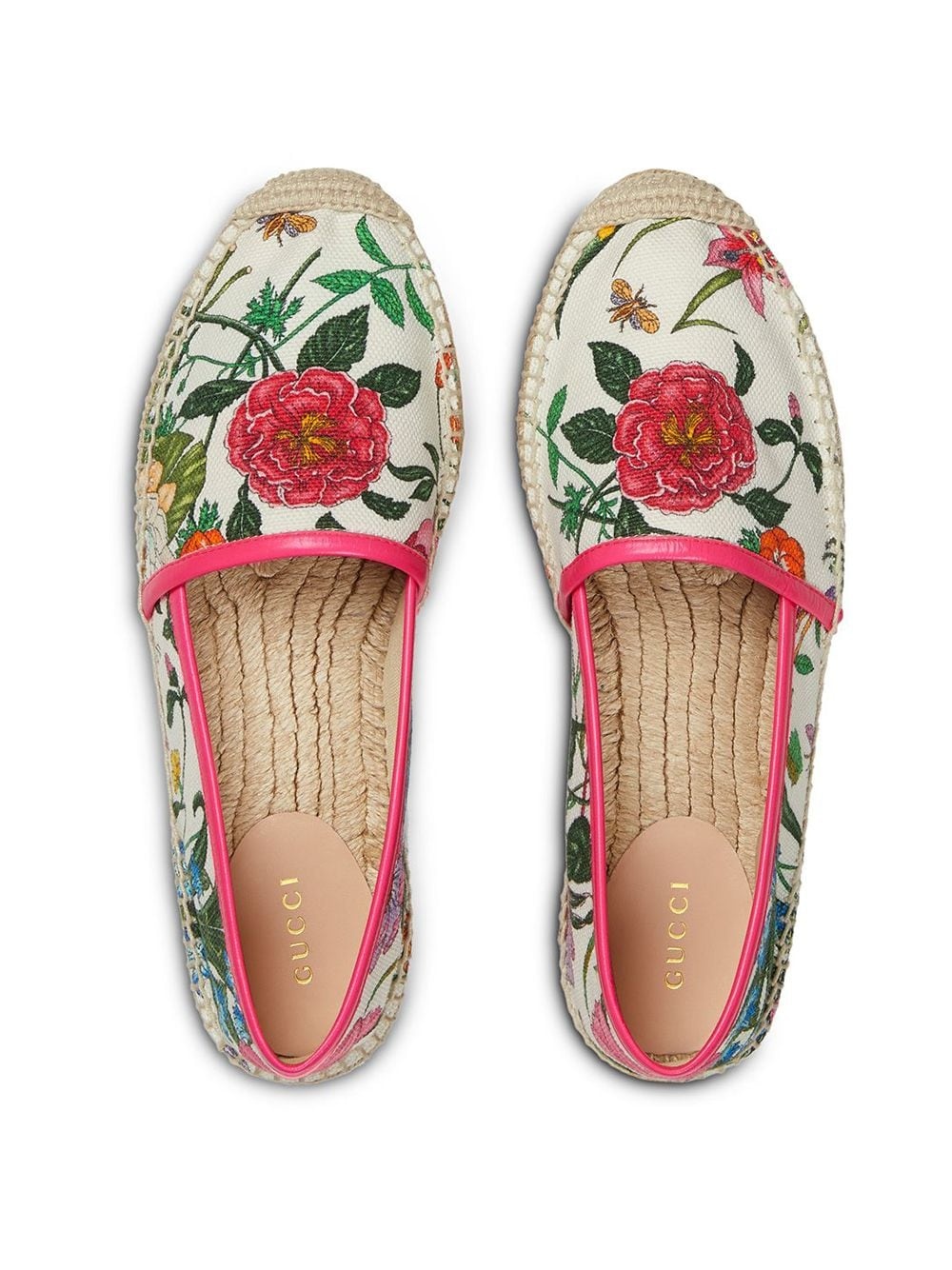 Flora print canvas espadrilles - 4