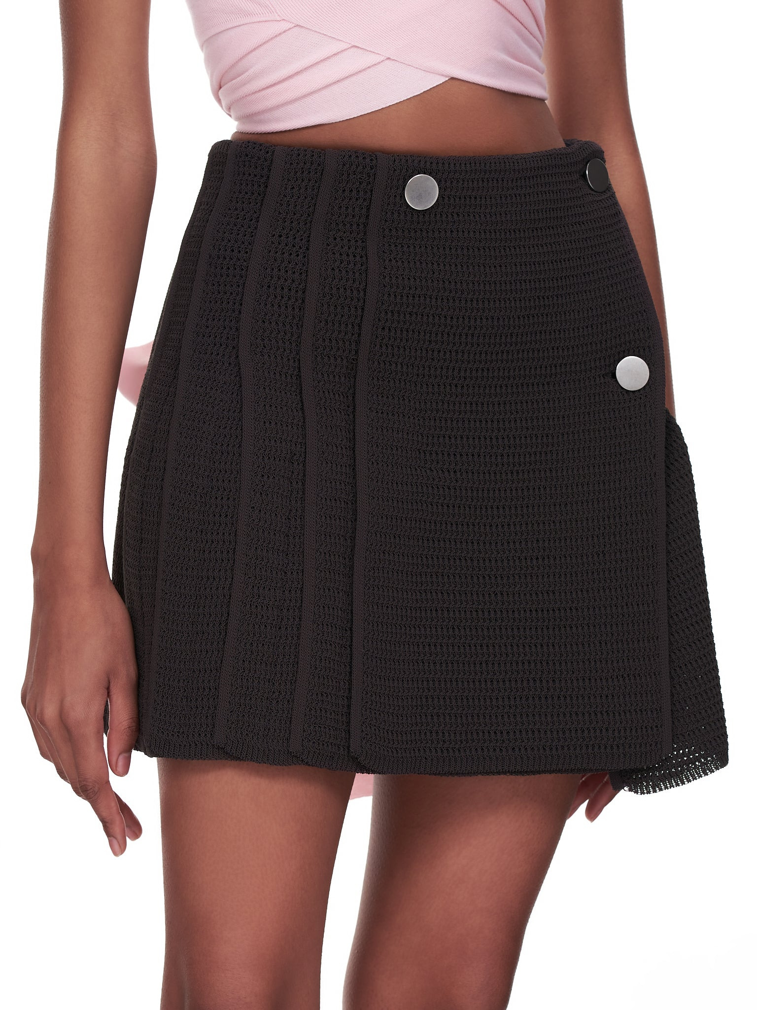 Pleated Mesh Skirt - 4