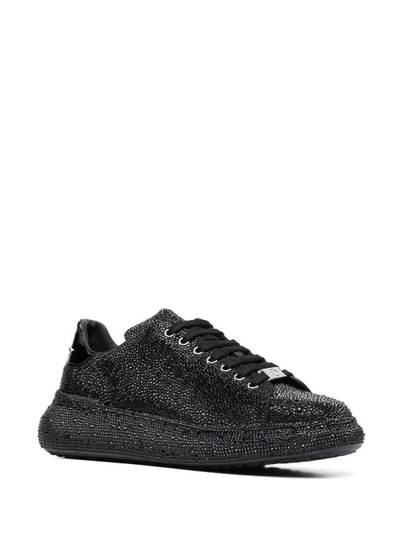 PHILIPP PLEIN Runner crystal-embellished sneakers outlook