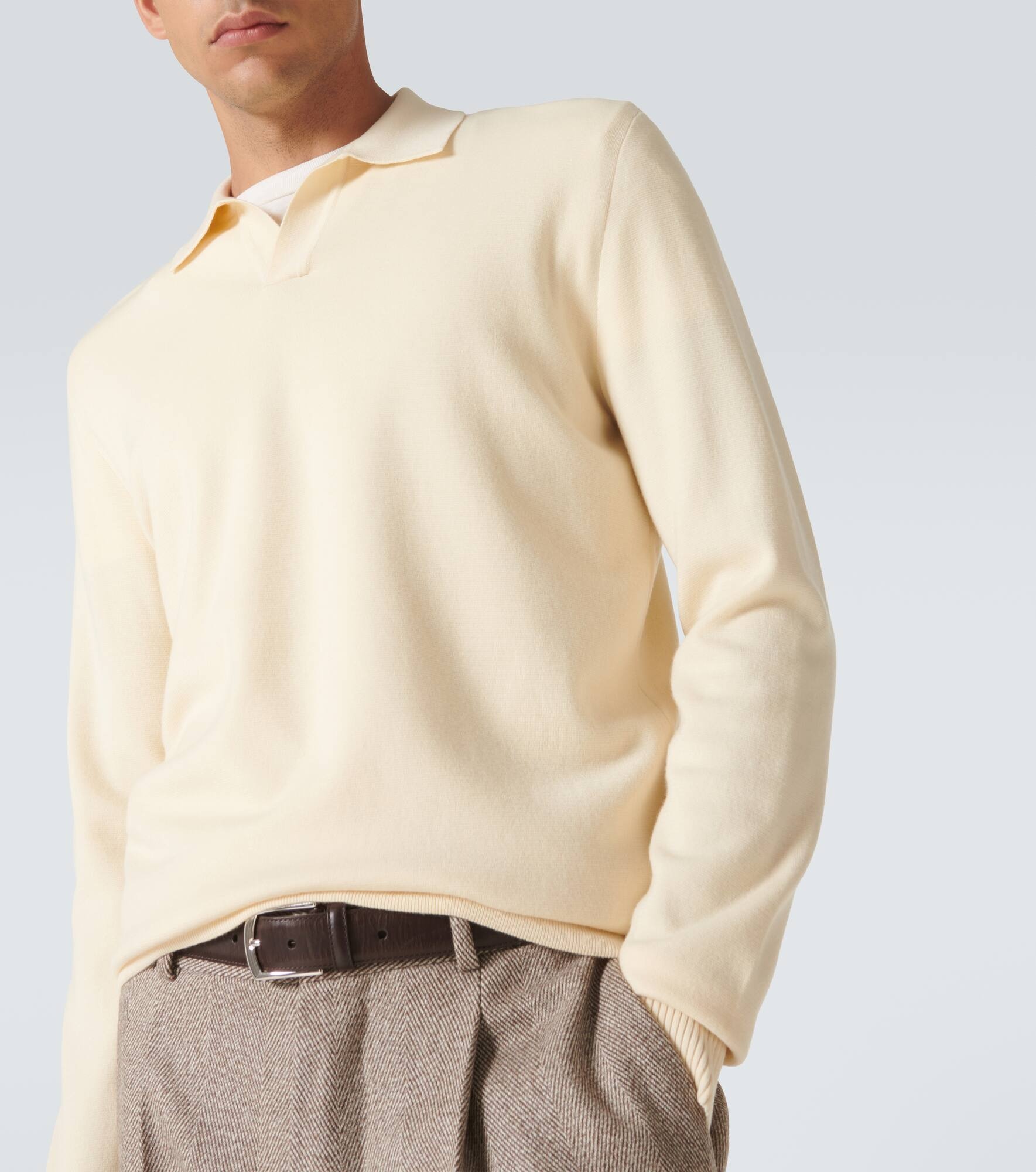 Wool polo sweater - 5