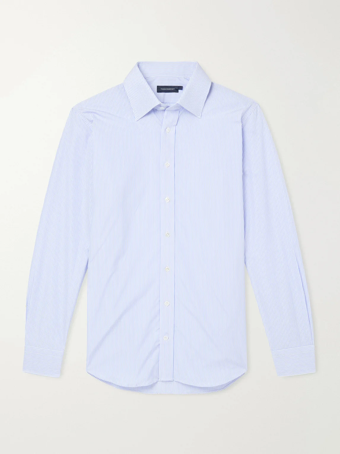 Lecce Striped Cotton-Poplin Shirt - 1