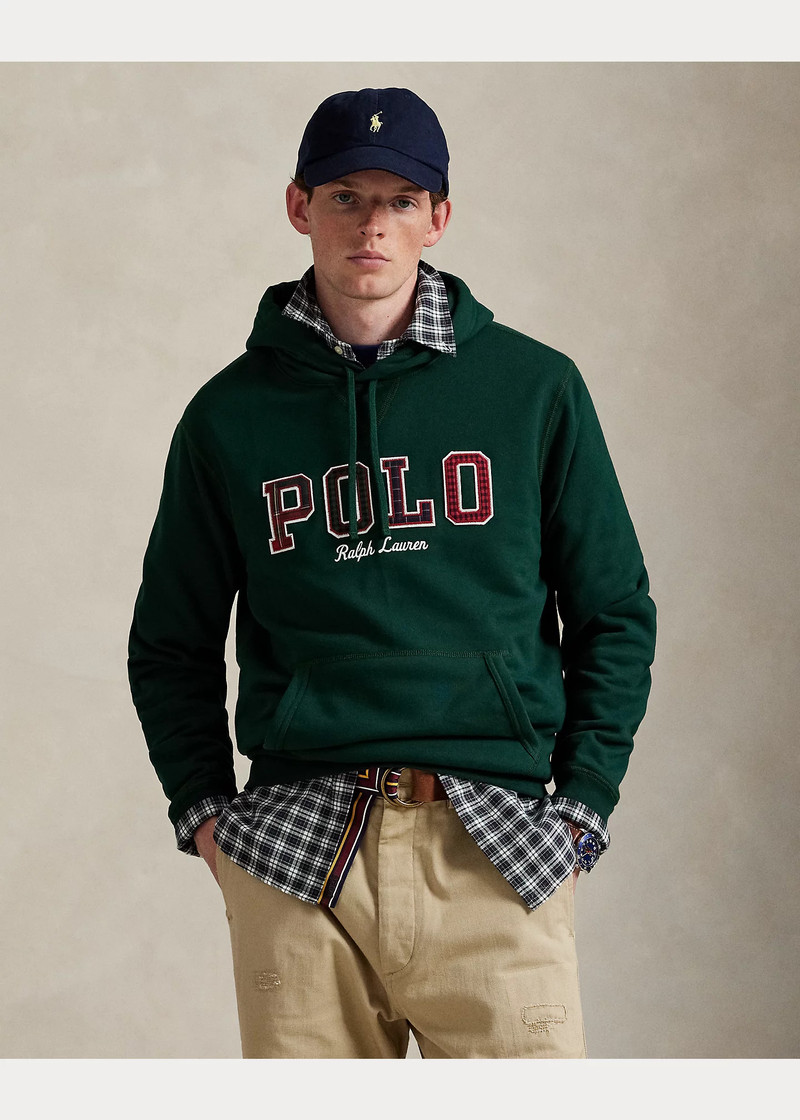 The RL Fleece Plaid-Logo Hoodie 6