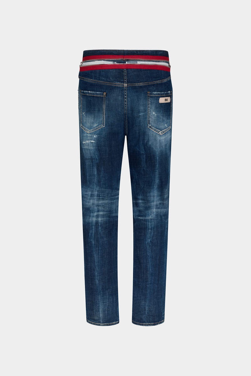 DARK RIPPED CAST WASH 642 JEANS - 2