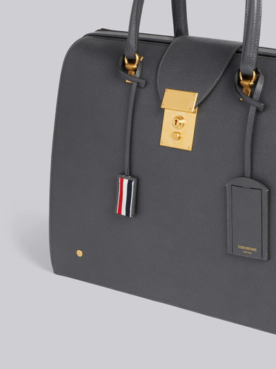 Thom Browne Dark Grey Pebble Grain Leather Mr. Thom Bag outlook