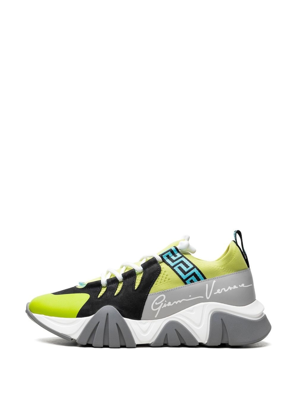 Squalo "Neon Green/Black/Aqua" sneakers - 5