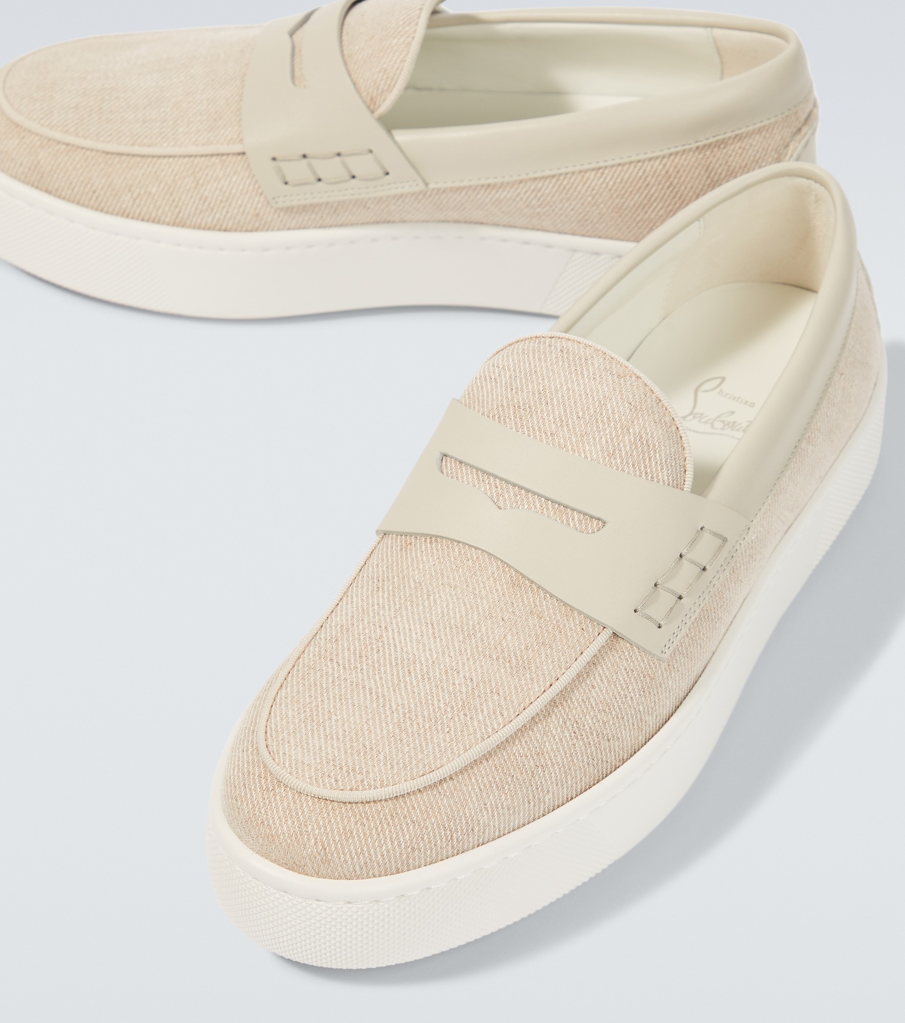 Paqueboat canvas and leather loafers - 3
