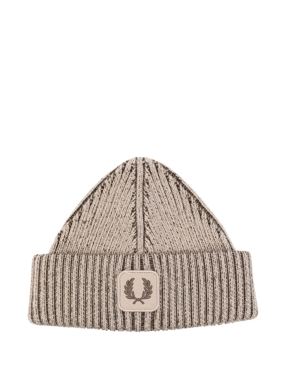 logo-patch beanie hat - 1