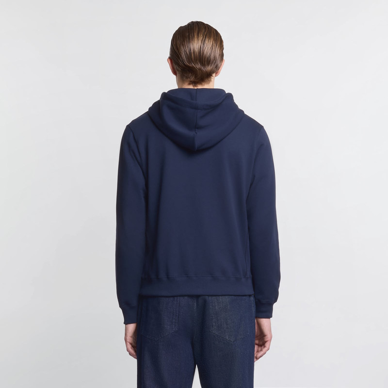 Sweatshirt in cotton with zip 4