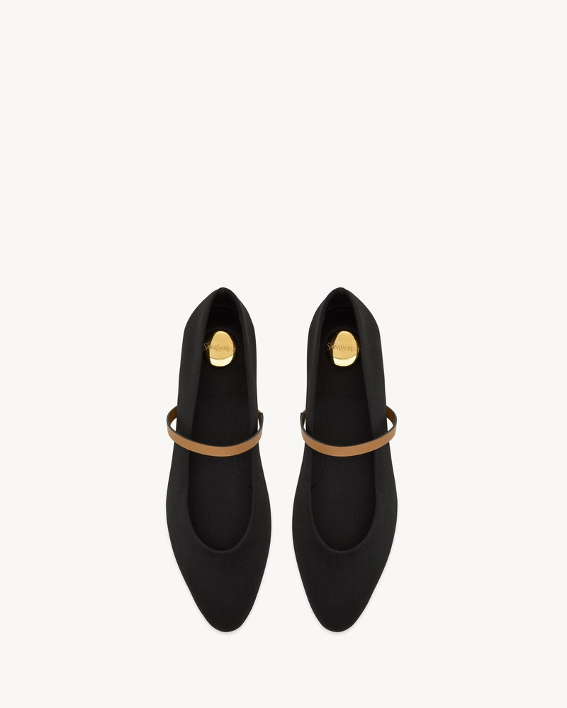 SAINT LAURENT GIO BALLET FLATS IN SATIN CREPE outlook
