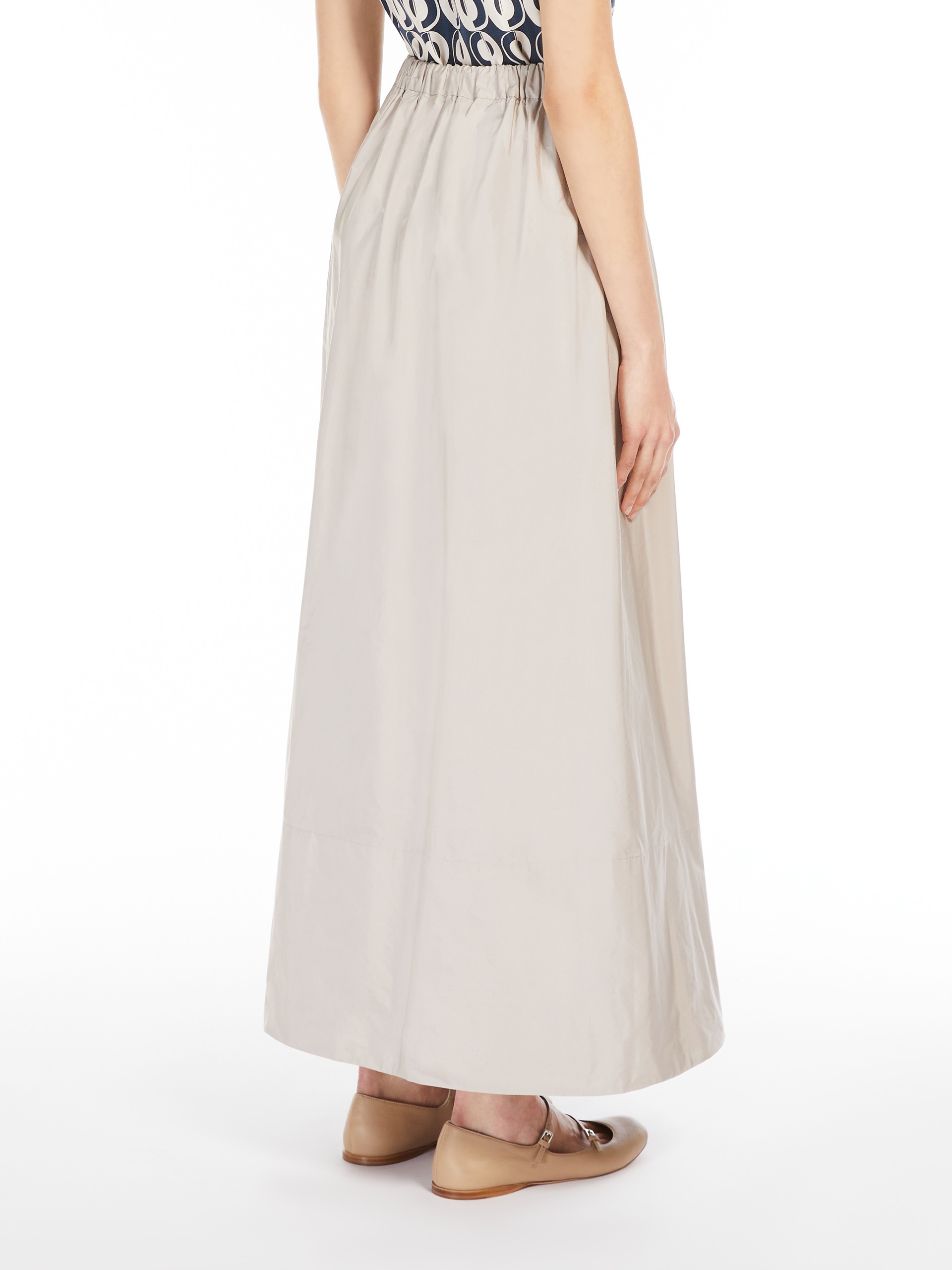 LIRICA Long taffeta skirt - 4