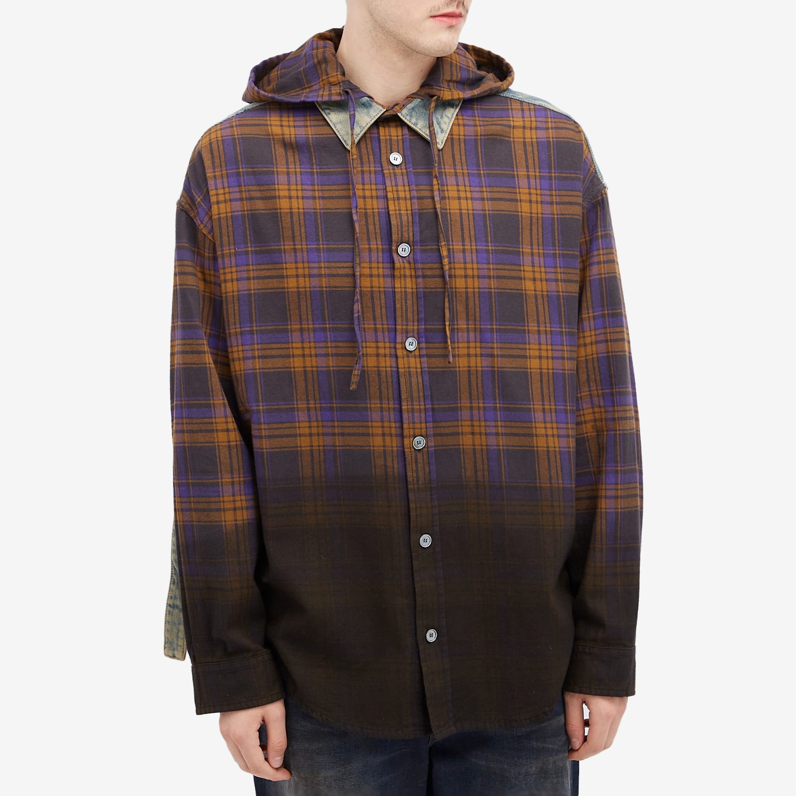 Acne Studios Saffia Washed Flannel Check Overshirt - 2