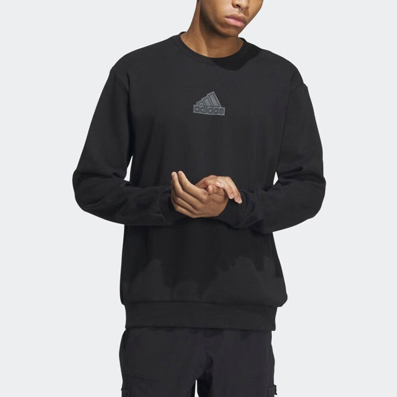 adidas adidas Logo Long Sleeve 'Black' IP4965 outlook