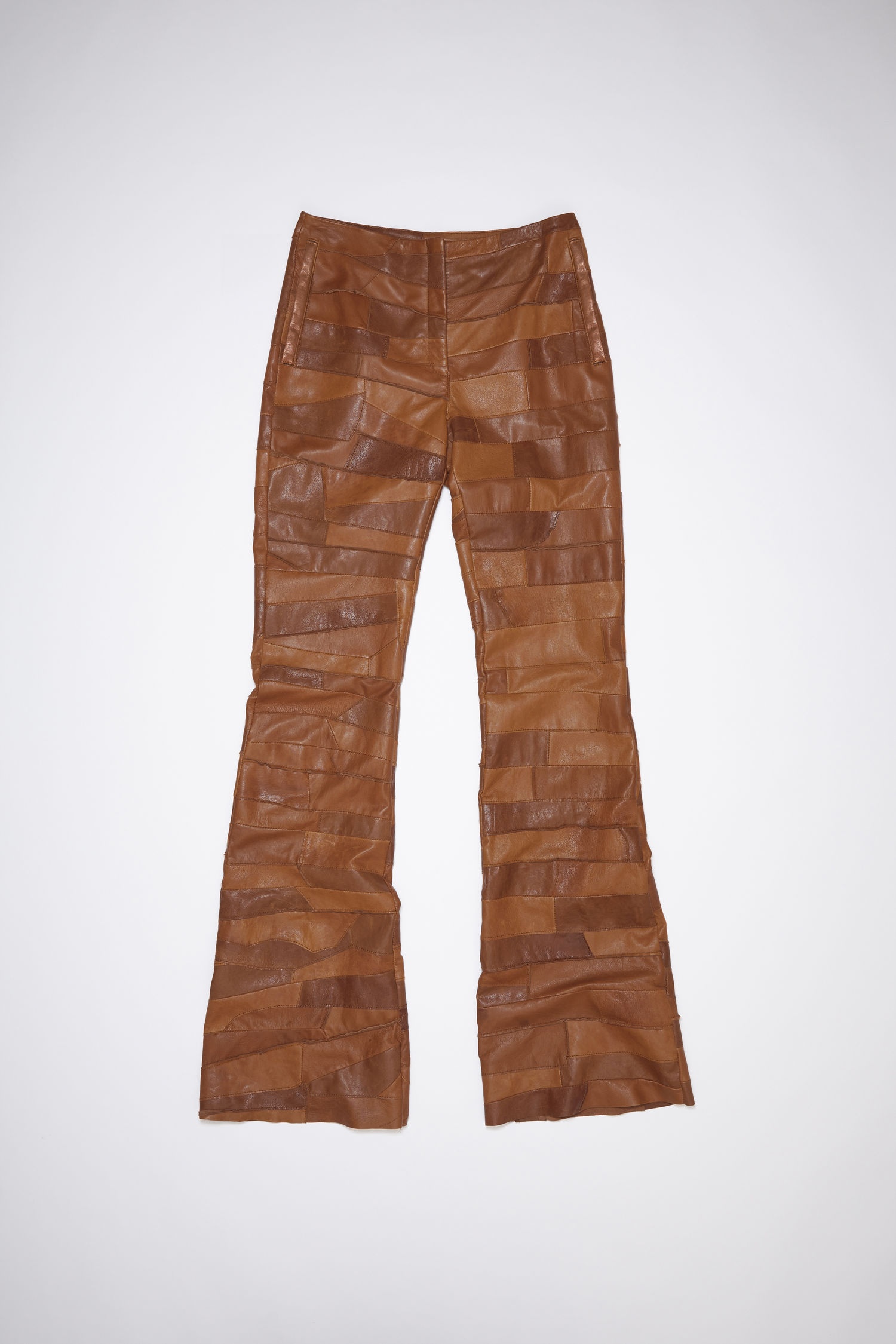 Patchwork trousers - Brown/light brown - 1