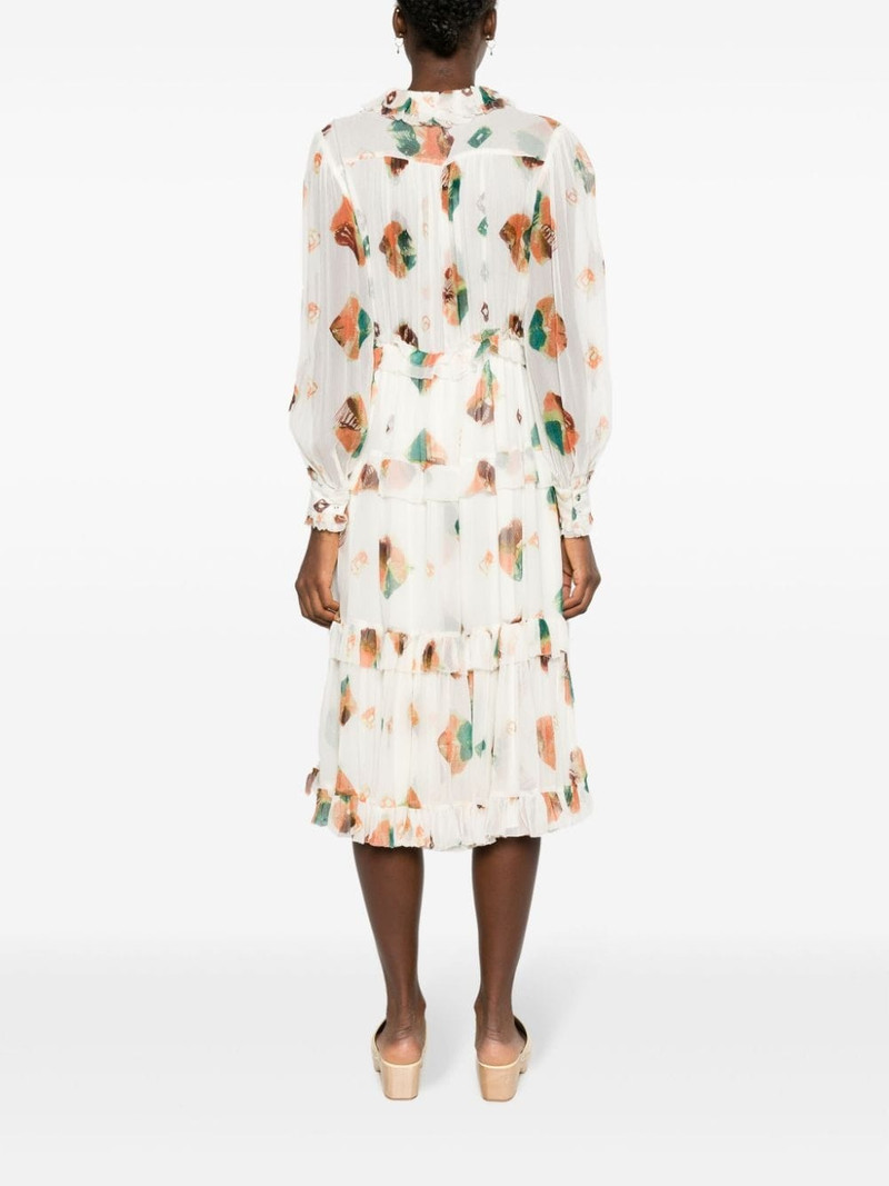 Reina ruffled midi shirtdress 4