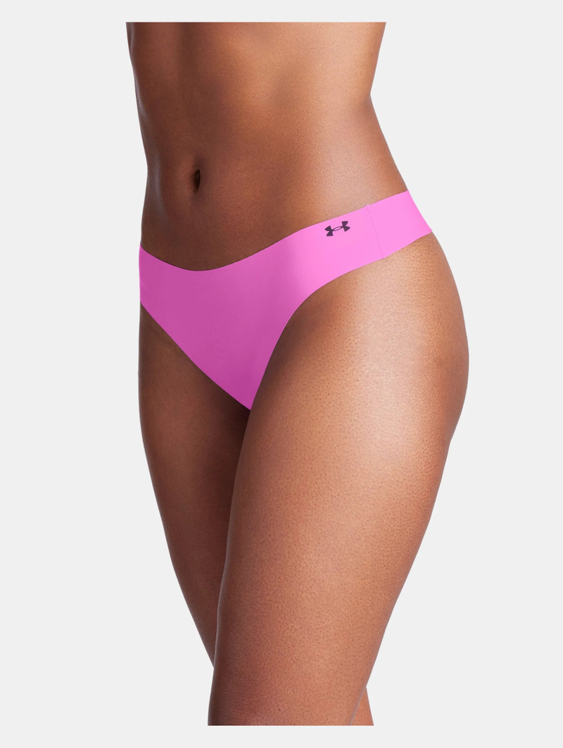 Women's UA Pure Stretch 3-Pack No Show Thong 3