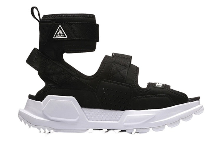 Li-Ning PLATFORM Paris Fashion Week Catwalk Series Black Green Sandals 'Black Green' AGBN077-2 - 2