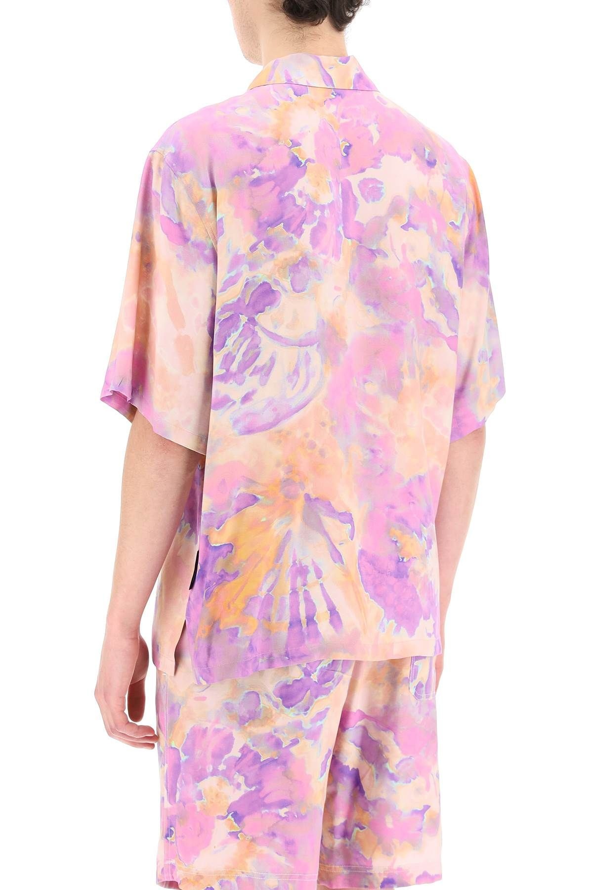 TIE-DYE SHIRT WITH SHELLS CAMO MOTIF - 4