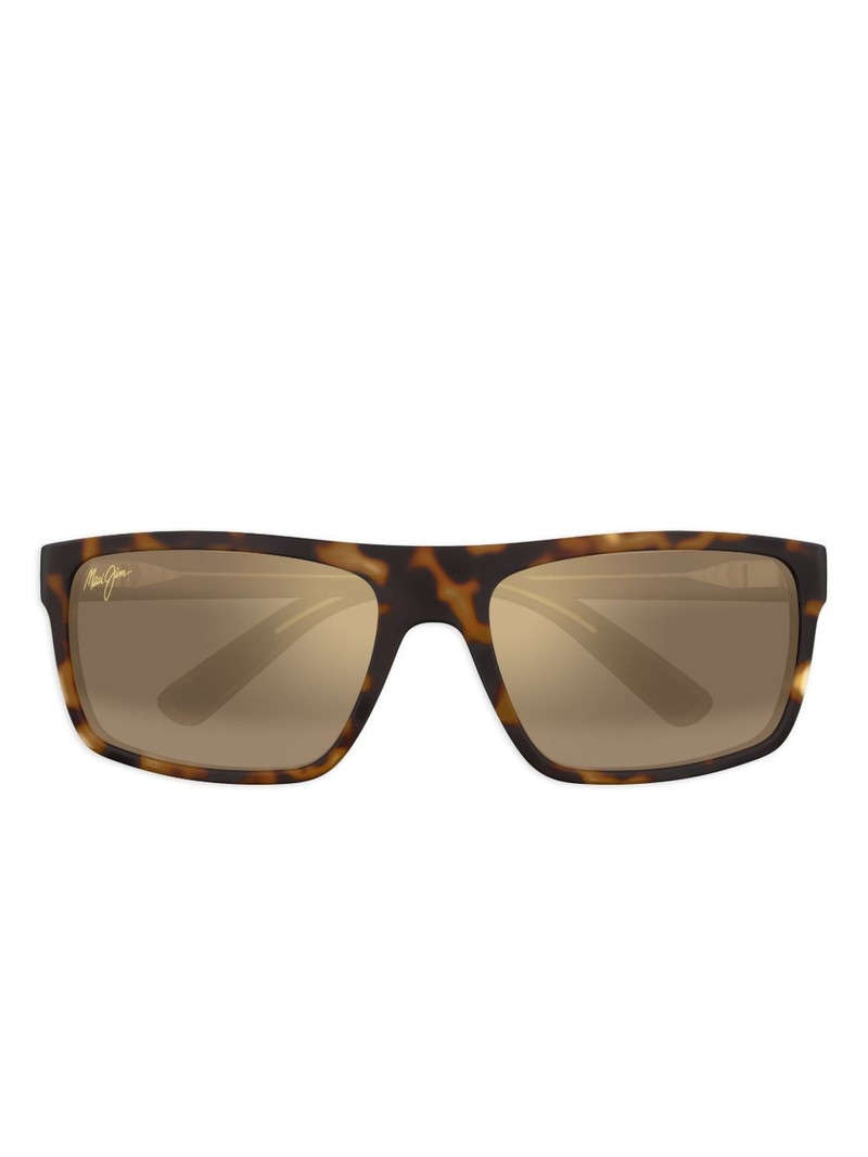 tortoiseshell rectangular-frame sunglasses 1