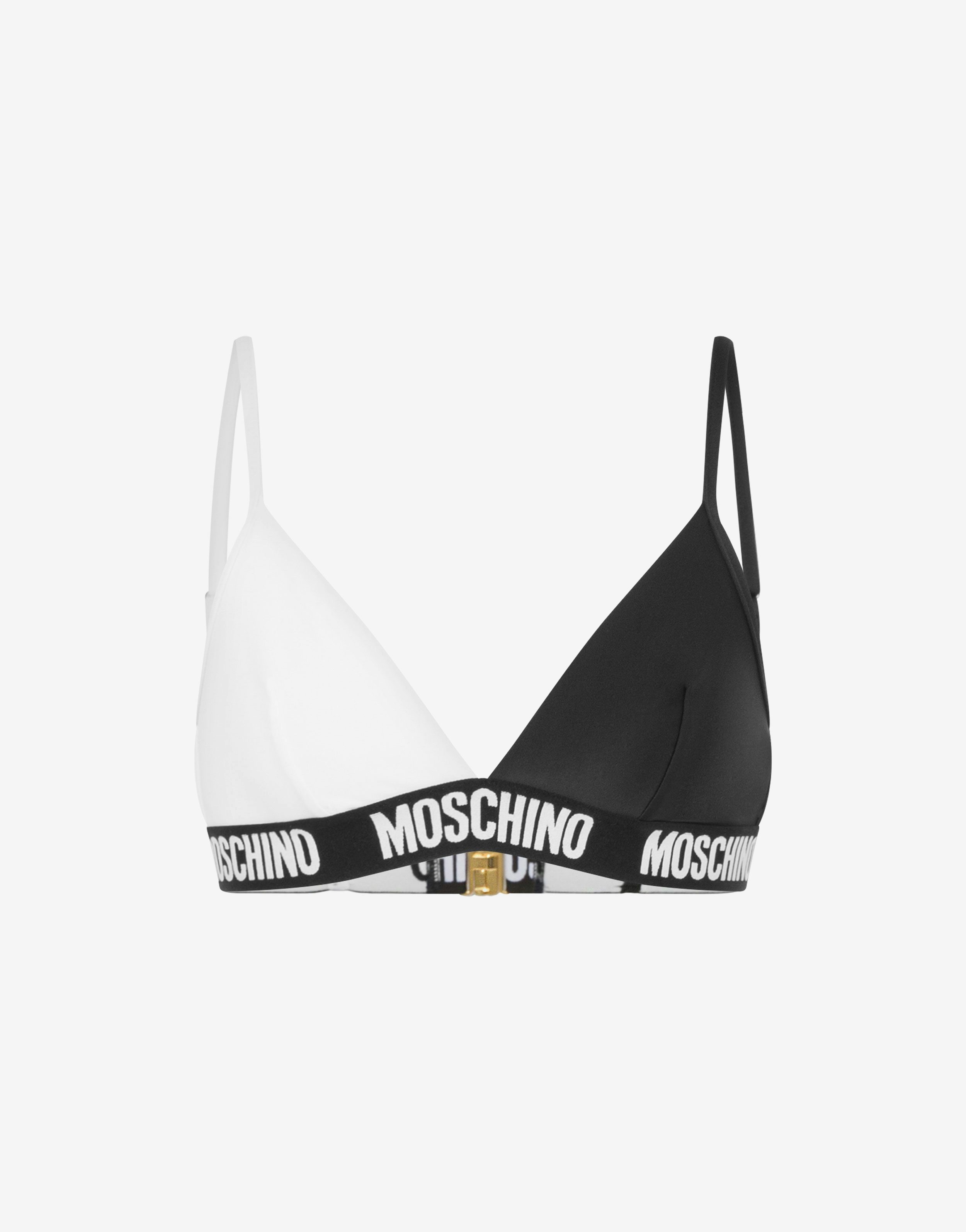 LOGO BAND TWO-TONE BIKINI TOP - 7