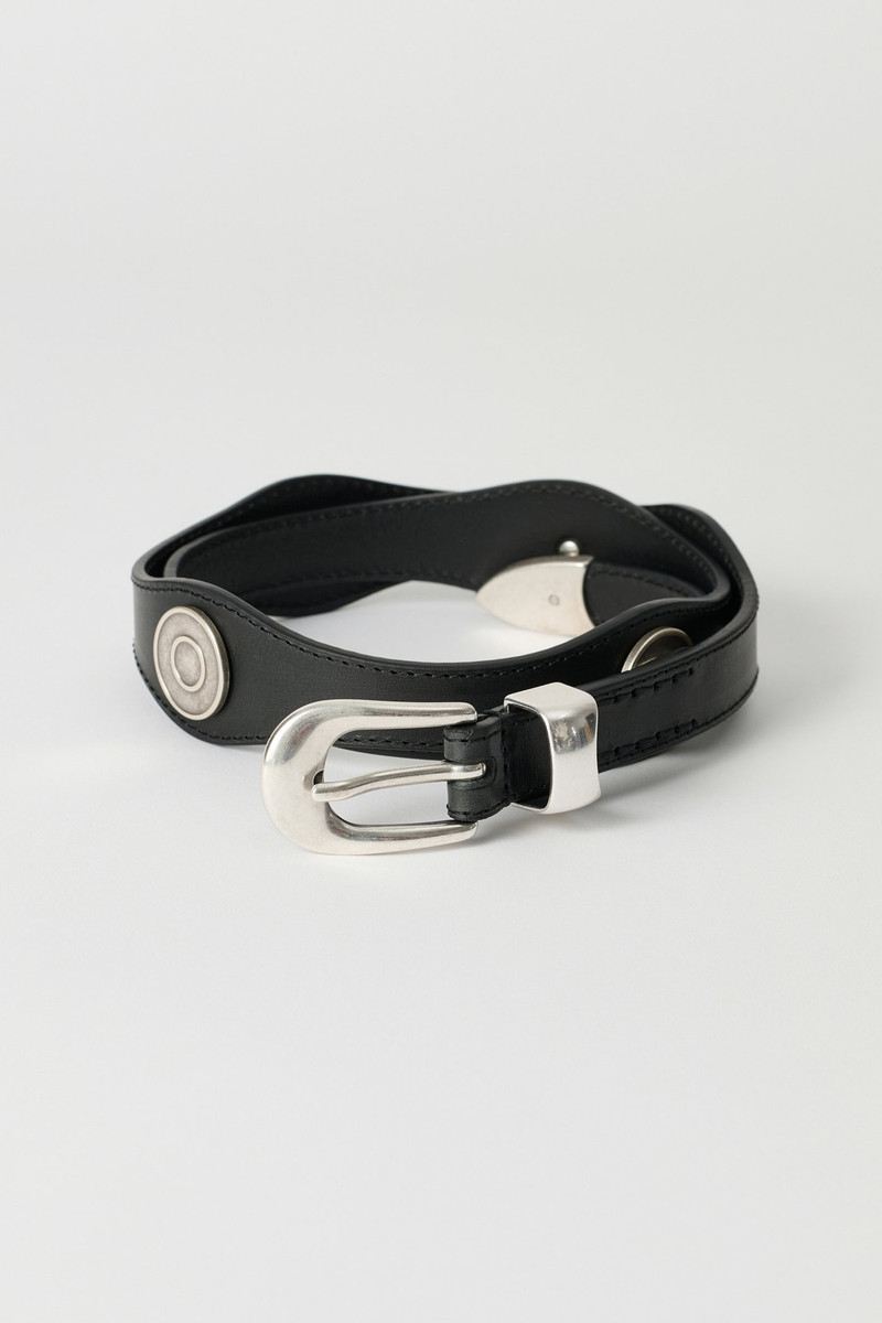 Wave Belt Slow Black Arid Bull Hide 1