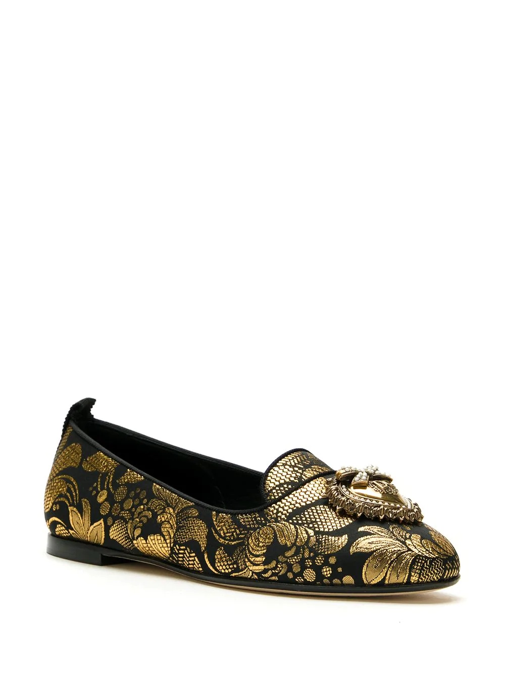 Devotion jacquard-effect ballerina shoes - 2