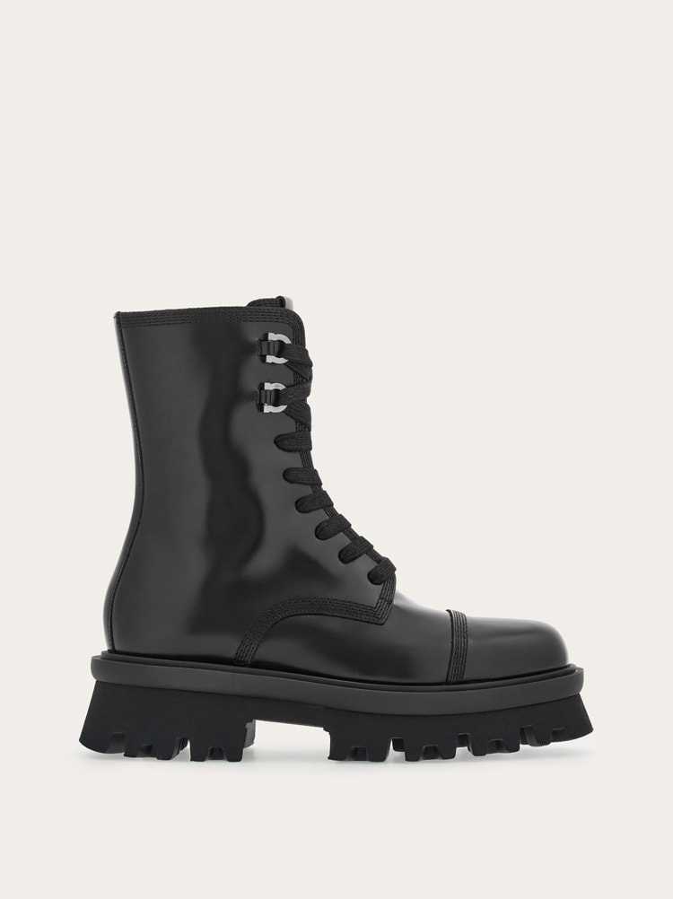 COMBAT BOOT WITH CHUNKY SOLE - 5