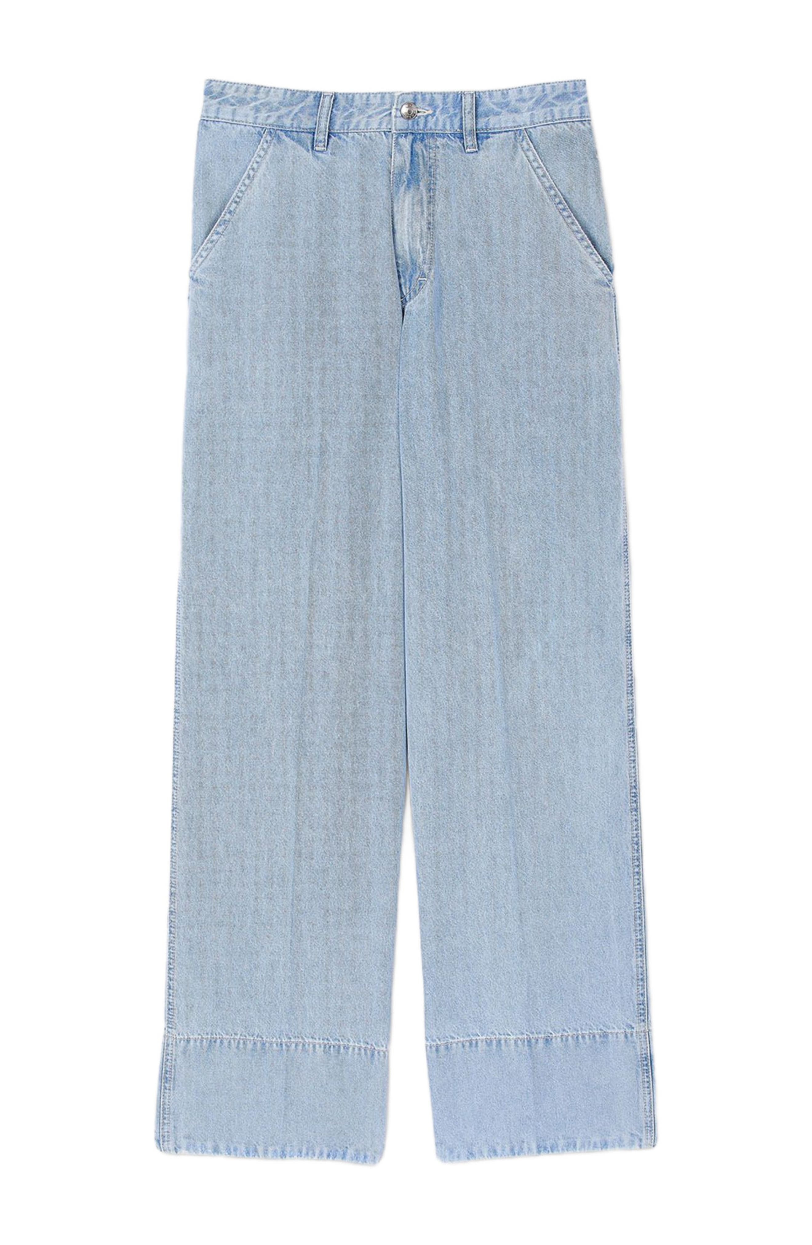 SANDRO Wide-leg jeans in Blue Jean at Nordstrom - 5