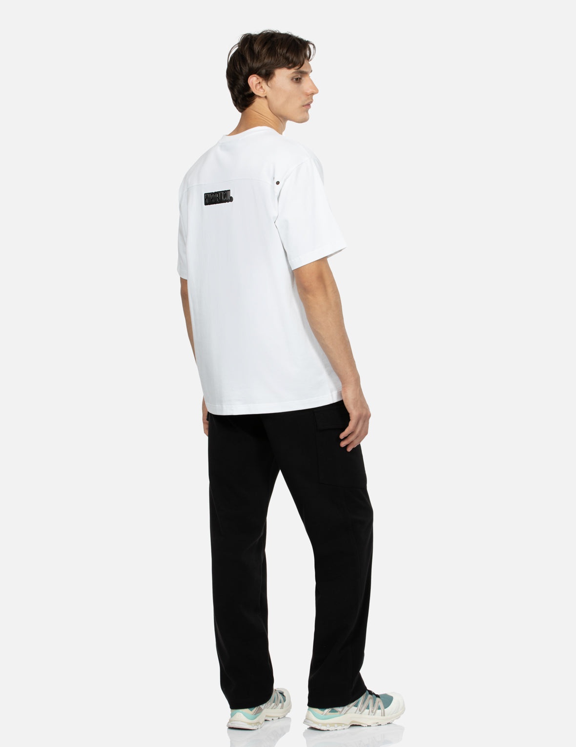 Logo and Seagull Print  Regular Fit Pants - 4