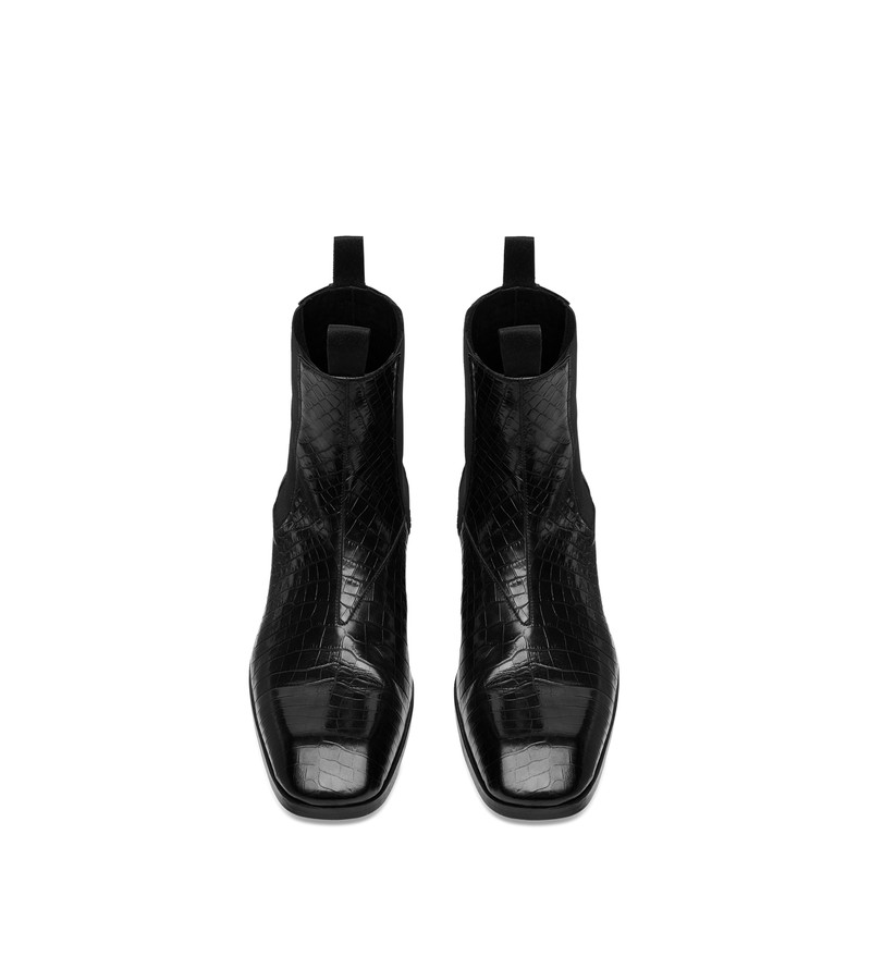 TOM FORD PRINTED CROC BAILEY CHELSEA BOOT outlook