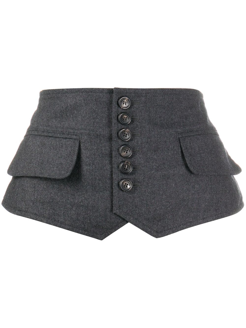 buttoned waist belt - 1